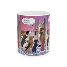 All Dogs Go to Heaven Mug 11oz Ceramic Coffee Cup Cute Pet Gift