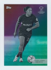 2024-25 Lauren James Topps Simplicidad UEFA Purple/Blue Foil Chelsea Card 4/5