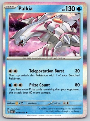Palkia Holo 040/182 SV04: Paradox Rift Rare MP