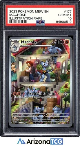 Pokemon 2023 Machoke 177/165 IR Scarlet & Violet 151 GEM MINT PSA 10