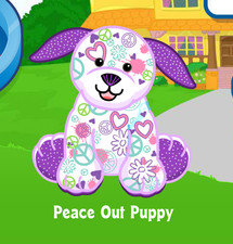 Webkinz Peace Out Puppy Virtual Adoption Code Only Messaged Webkinz Peace Dog