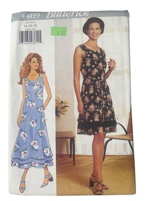 Y2K Butterick 4469 Sewing Pattern Sizes 14-16-18 Petite Dress Loose Fit UNCUT