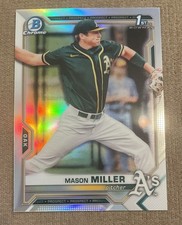 2021 Bowman Draft Chrome Mason Miller Refractor #BDC-85 Athletics/Padres