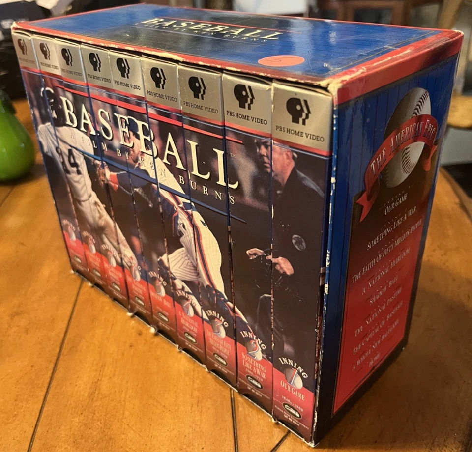 Baseball A Film by Ken Burns 9 VHS Boxed Set PBS Home Video 1994 - Image 3 of 4