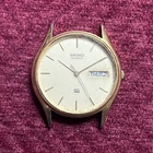 Vintage Seiko SQ 7813-8019 Men's Watch Quartz Parts/Repair Japan Untested 33mm