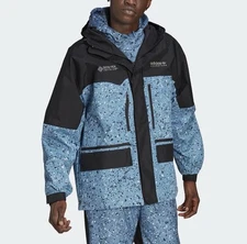 Adidas Winter Adventure Gore-Tex Infinium Black Blue Jacket Men's Medium HK5019
