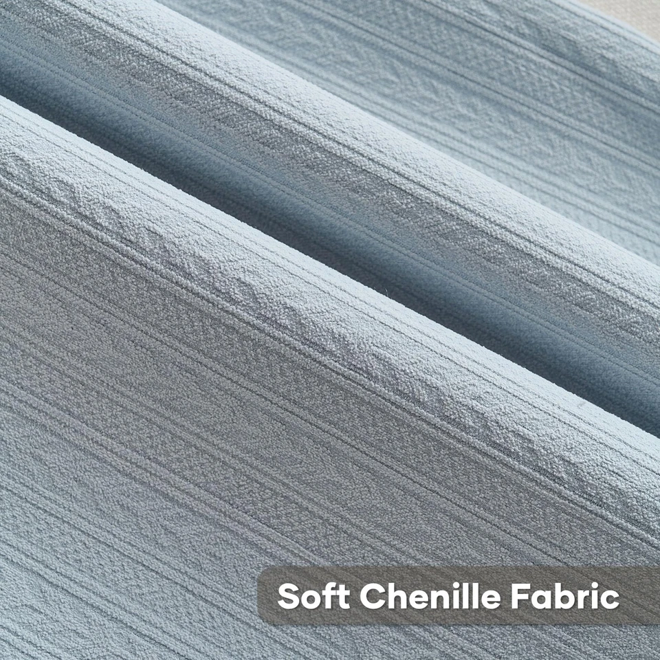 Juego de 2 fundas de almohada decorativas azul claro 26x26 pulgadas, trigo suave y acogedor... Foto 3 de 4