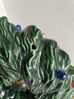 VTG Lighted Ceramic Wreath W/Bow Base ~ 2 Piece ~ Double Sided ~ 11.25” — photo 4