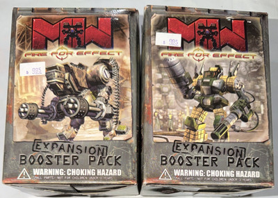 Wizkids MechWarrior Fire for Effect Booster Pack Lot of 2 Factory Sealed 2002