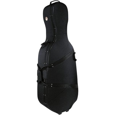 Travelite Deluxe Cello Case 3/4 Size Black Exterior, Blue Interior LN