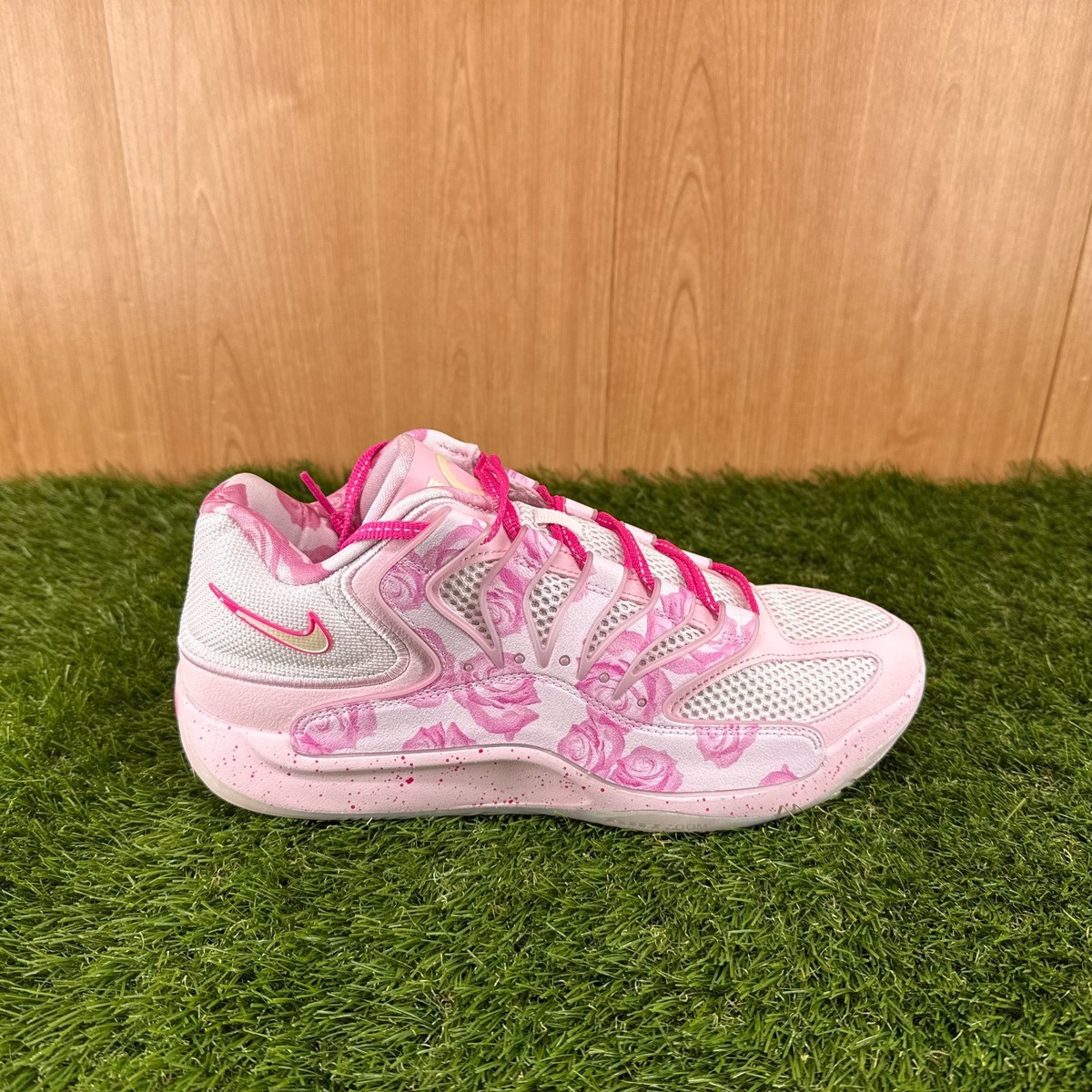 Nike KD 18 Aunt Pearl Basketball Shoes HV1997-600 Pink Men's Size