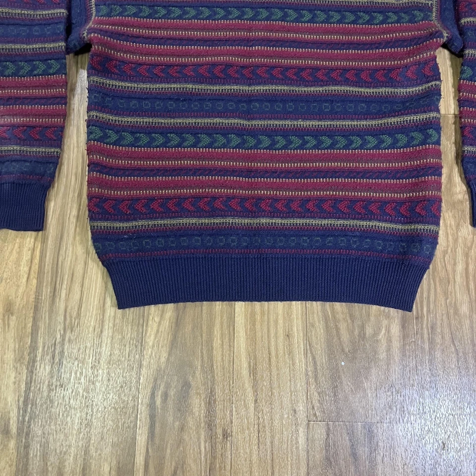 Suéter De Colección NM Supply Company Para Hombres XL Multicolor Lana Merino Fair Isle Años 90 Foto 3 de 4