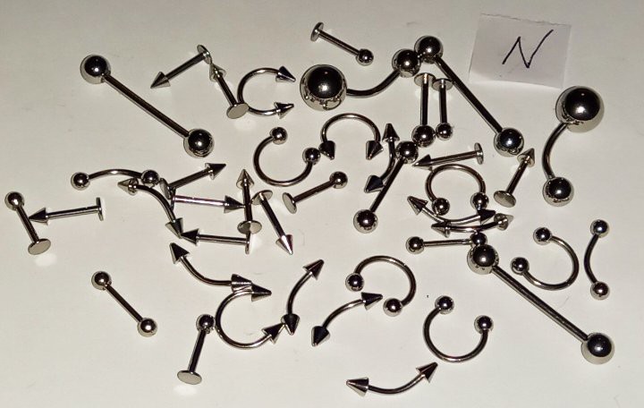 Bundle Of Body Jewellery Body Bars (n | eBay UK