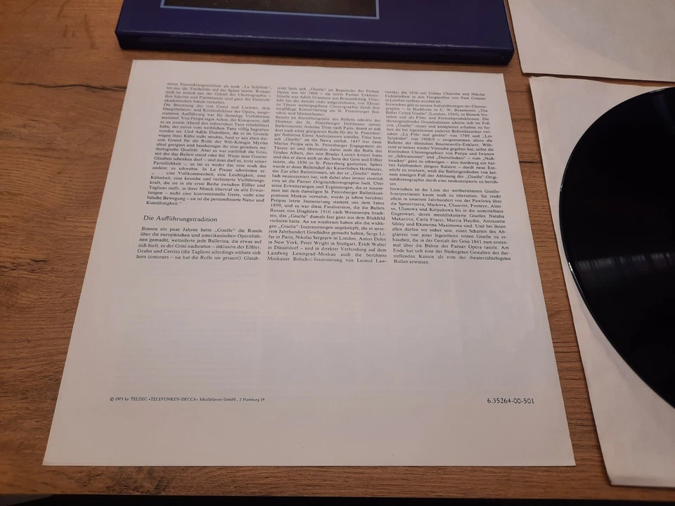 NM/NM Adolphe Adam Monte Carlo Richard Bonynge Giselle (Vollständiges Ballett) - Bild 4 von 4