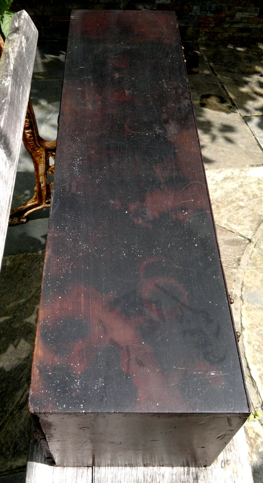 Антикварный аптекарский ~ магазинный комод столешница 87 см/26,5 дюйма в поперечнике - Изображение 4 из 4