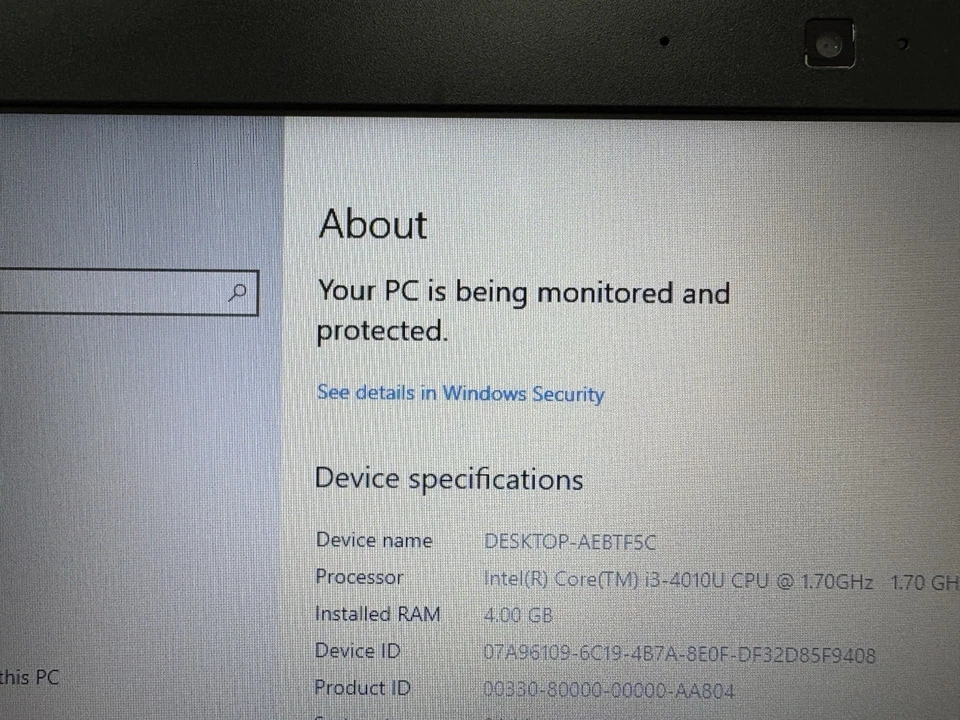 Dell Latitude Laptop E5440 Intel i3-4030U 240GB SSD 4GB RAM WIN 10 Dead Battery - Image 3 of 4
