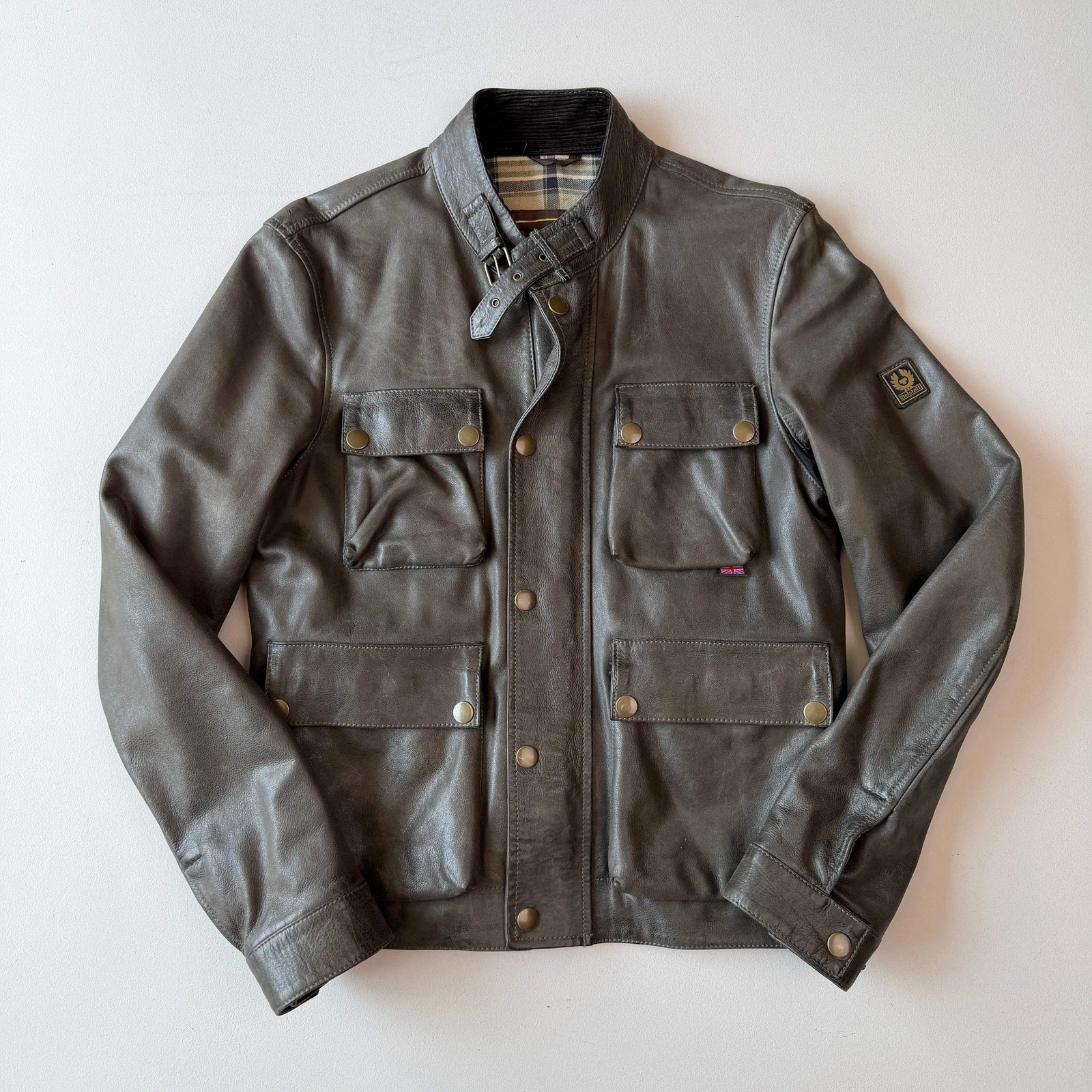Belstaff Brad Gold Label (M) Motorcycle Leather Jacket image 1