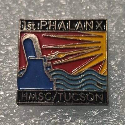 1st PHALANX HMSC HMS Tucson Enamel Lapel Pin Pinback