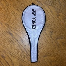 YONEX Squash Racket Cover Silver Single Racquet Sleeve Zip Case