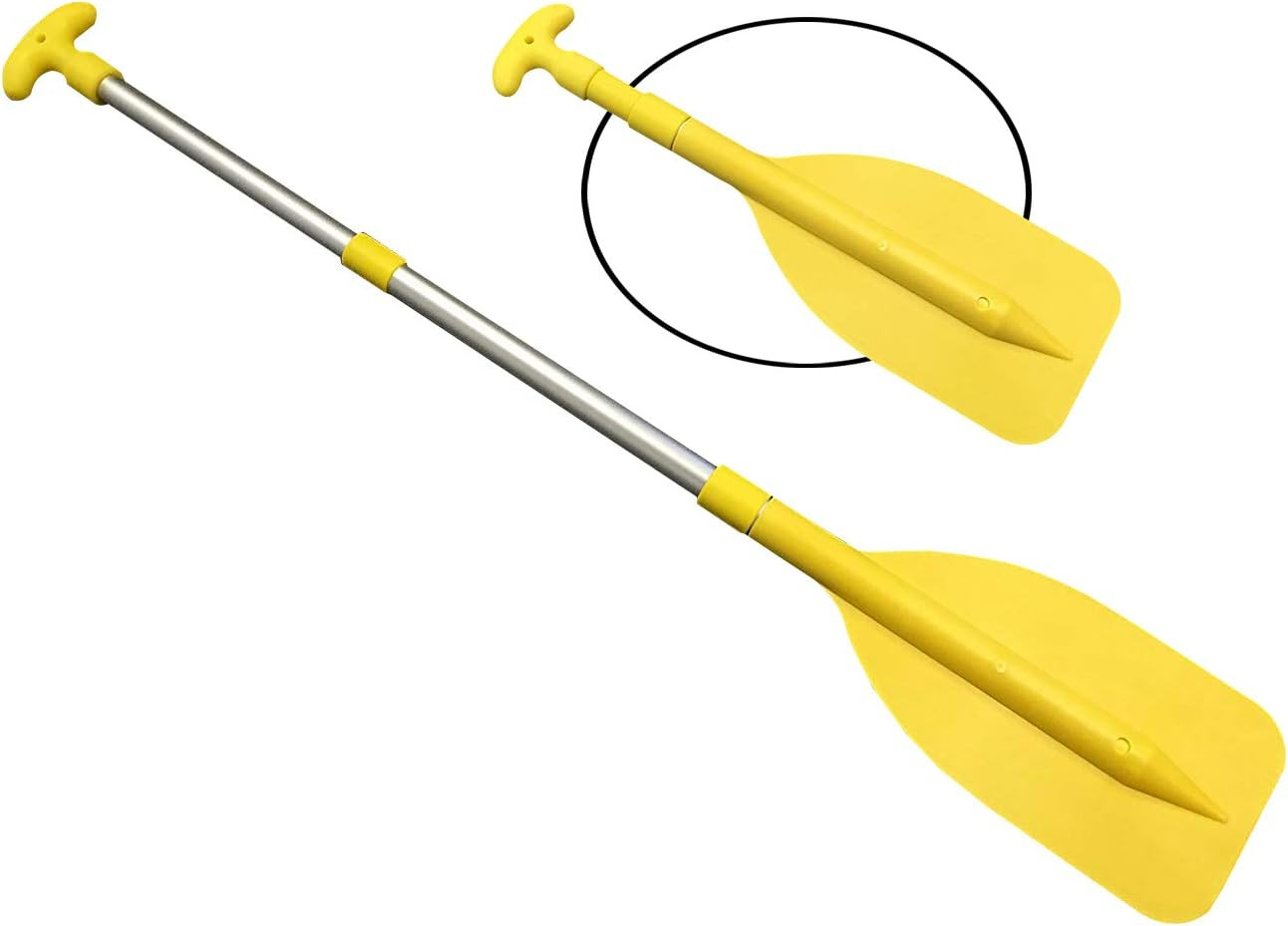 Paddle Mini Oar &ndash; Adjustable 20.9"&ndash;41.3" Yellow
