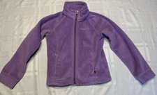 Columbia Girls Size XS Purple Fleece Jacket Full Zip
