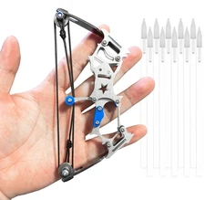 Mini Archery Bow Set Right Hand Mini Compound Bow Mini Hunting Bow Metal Mate...
