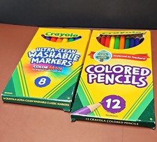 Crayola Ultra-Clean Washable Markers 8 ct Colored Pencils 12 ct Multicolor