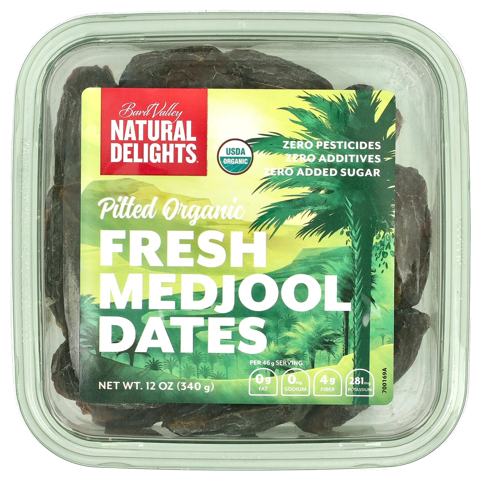 Свежие органические финики Medjool без косточек, 12 унций (340 г)