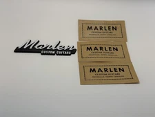 Lot of NOS Marlen Guitar Logos Plate And Decals