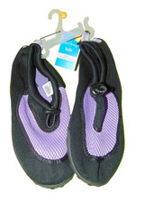 NEW West Loop Kids Swim Shoes Water Socks Large 4-5 Pink Pool Beach Aqua