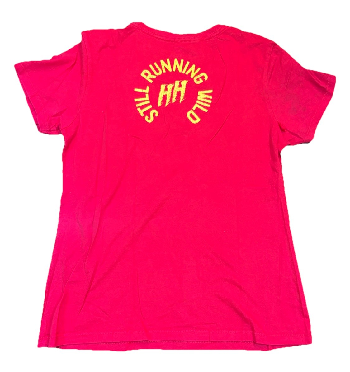 WWE Official Hulk Hogan Whatcha Gonna Do Brother Red T-Shirt Women’s Large EUC image 2