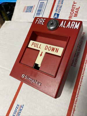 SIMPLEX 4099-9001 ADDRESSABLE PULL STATION NO KEY.