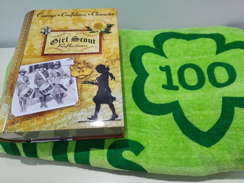 Girls Scouts Towel & Book Tin 100th Anniversary Large Beach Towel 1912-2012