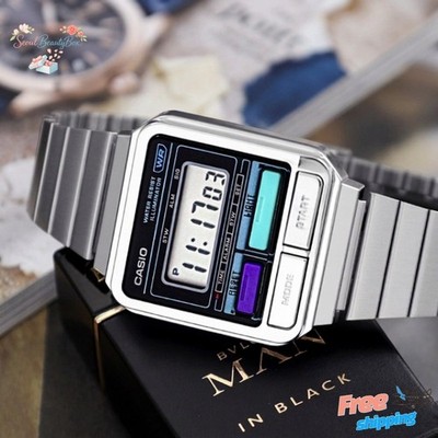 Casio Vintage A120WE-1A Digital Watch Unisex Retro Chrome
