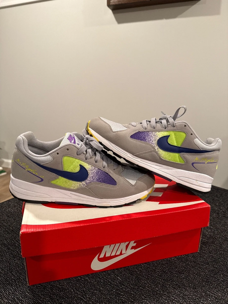 Nike Air Skylon 2 Sneakers Shoes BRAND NEW \'Grey Vol Grape\' Size 8.5 Nike Air Skylon 2 Grey Volt Grape for Sale | Authenticity  main image 4