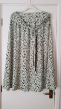 Fat Face Midi Skirt 12 Green Floral Summer