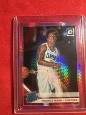 Terance Mann 2019-20 Panini Donruss Optic RC #165 Hyper Pink Prizm Rated Rookie