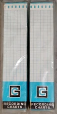 Vintage Graphic Controls Corp. Recording Charts Set Of Two Brand New Sealed 