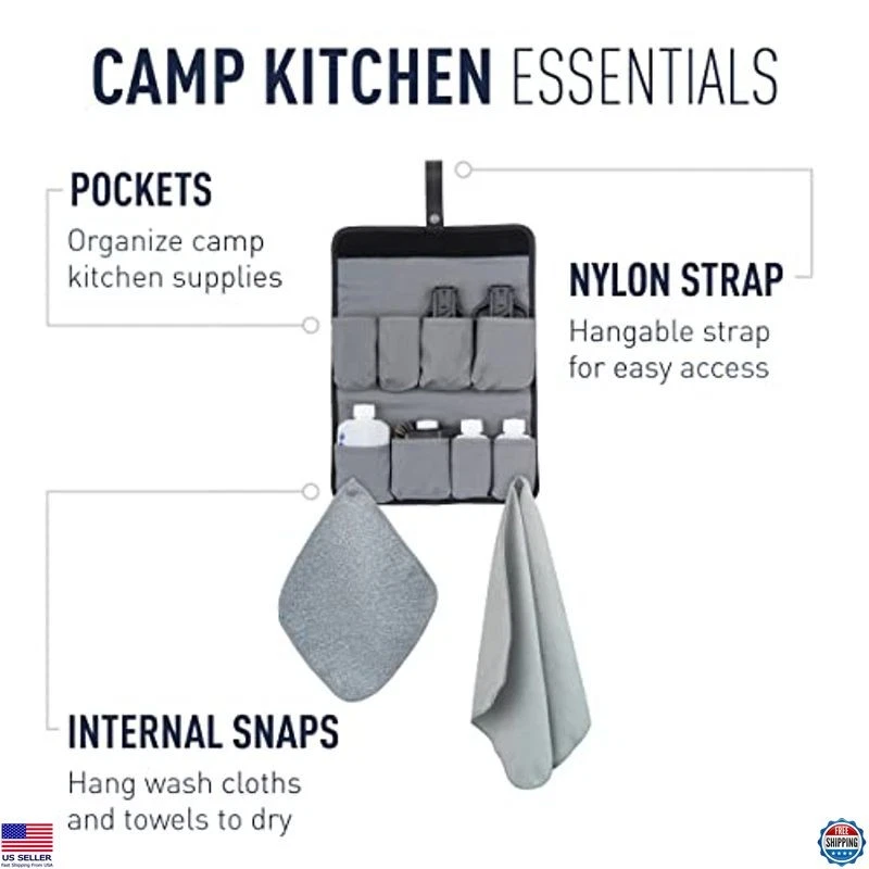 Sea to Summit 10-Piece Camp Kitchen Utensil & Clean-Up Set for Outdoor Cooking - Image 4 of 4