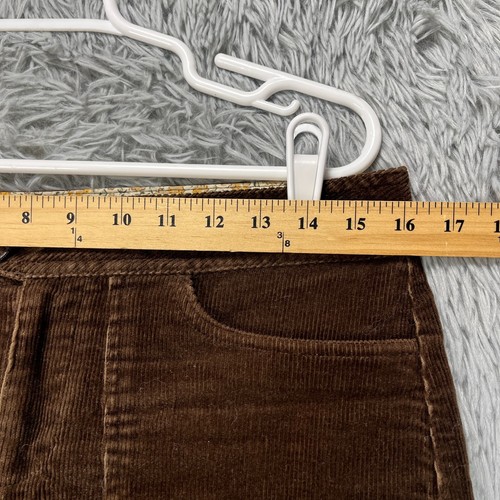 Paul & Joe For Target Micro Mini Skirt Juniors 7 Brown Corduroy Boho Hippie Mod - Picture 2 of 6