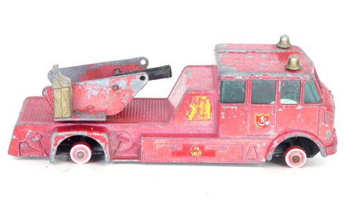 Matchbox Merryweather Fire Engine Lesney No15 Superfast Toy Truck Vintage - Picture 4 of 11