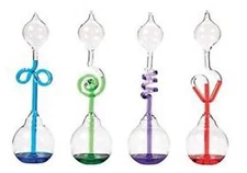 2 SPIRAL LOVE METER hand boiler lover tester novelty glass SCIENCE ENERGY toy 