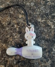 HELLO KITTY BUNNY BOWLING PIN 2011 ROUND 1 PHONE CHARM STRAP