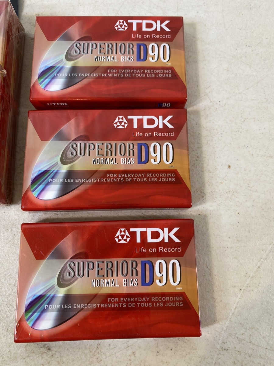 TDK Superior D90 Audio Cassette Tape Lot New 18D93 | eBay