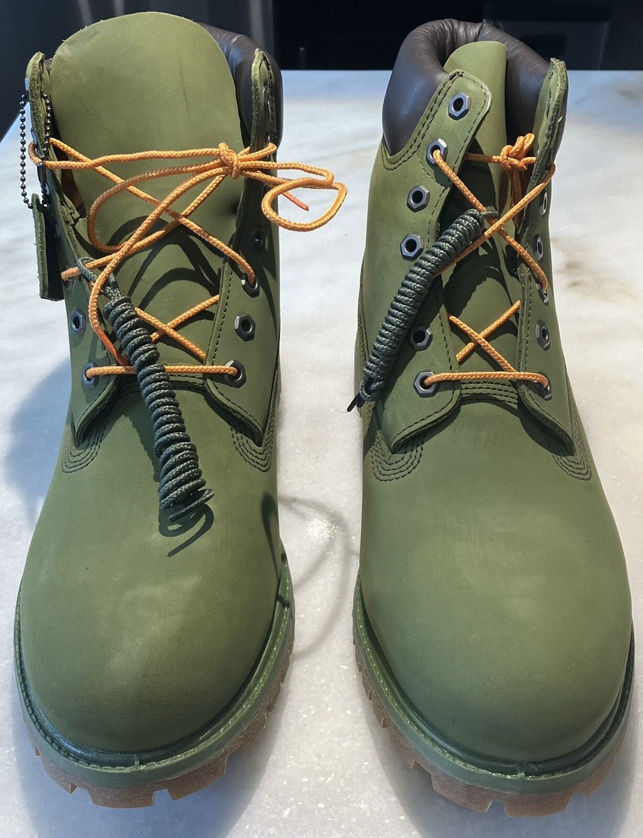 Timberland オリーブグリーン Timberland 6 Inch Premium Waterproof Nubuck Boots Olive