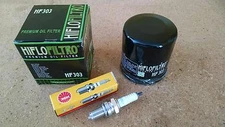 Tune Up Kit Spark Plug + Oil Filter Yamaha Bruin 350 YFM350 2004 2005 2006