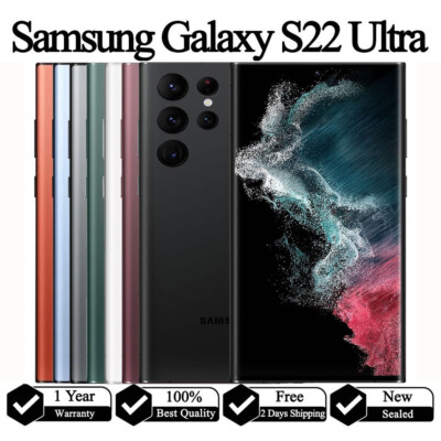 New Samsung Galaxy S22 Ultra 5G 128GB/256GB/512GB S908 Factory Unlocked GSM CDMA