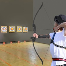 40LBS Recurve Bow Set with Arrows, Finger Guard, and Arm Guard