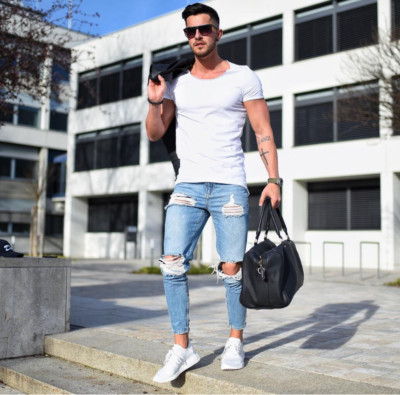 jeans destroyed skinny