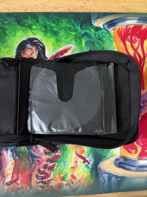 PORTA CD CD-ROM DVD TESSUTO NERO CASE LOGIC OTTIME CONDIZIONI - Immagine 3 di 3